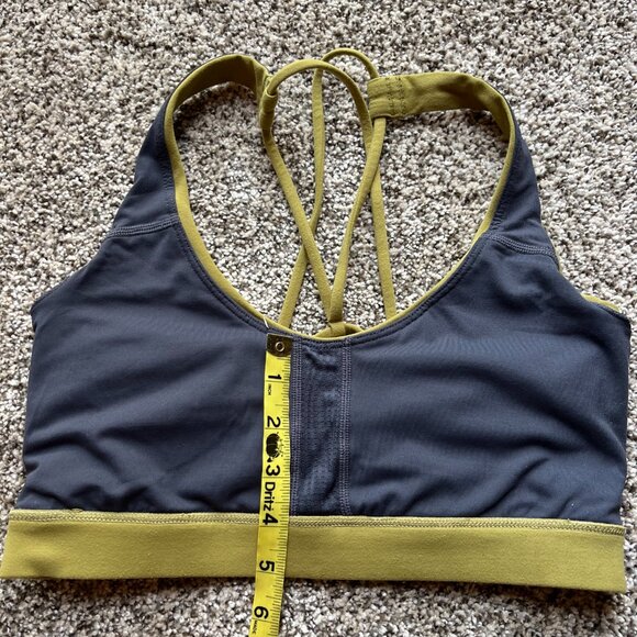 Prana Everyday Bra, sports bra, green yellow, adjustable, small, light impact - Picture 3 of 4
